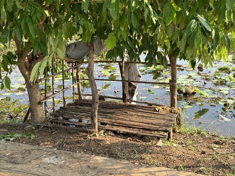 Fishermen fishing hut at Nong Han