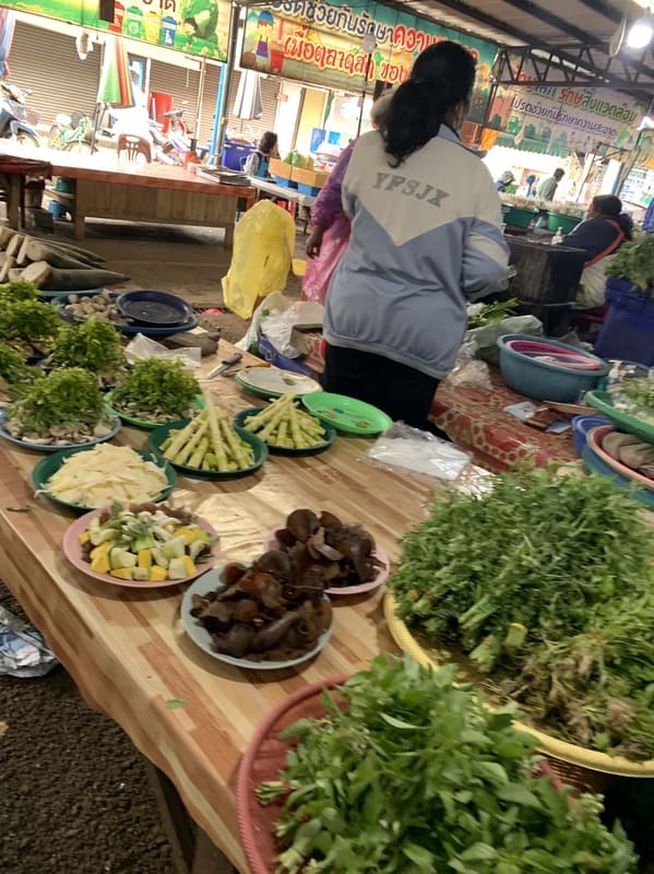 fresh food on a stall