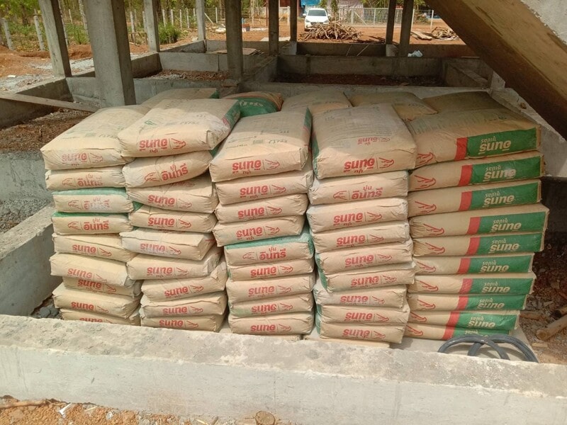 cement is stored dry