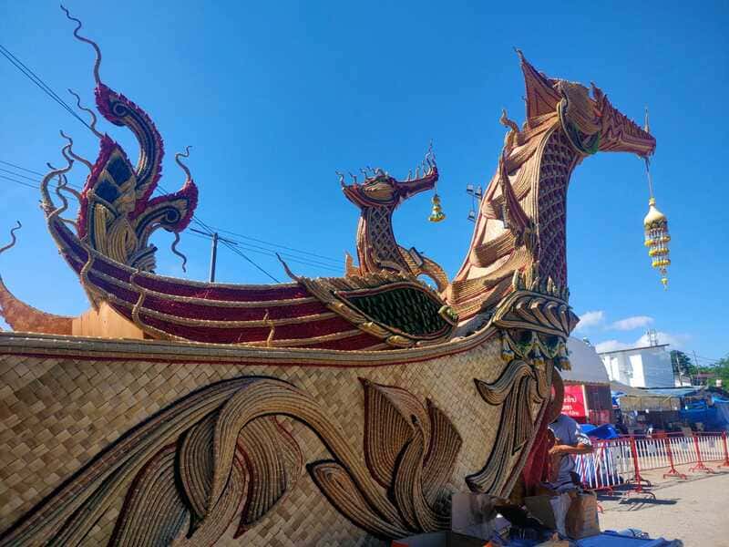 a Dragon Boat at the festival