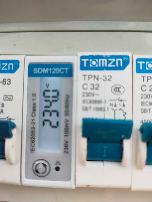 we measure a voltage of 234 Volt of the the grid